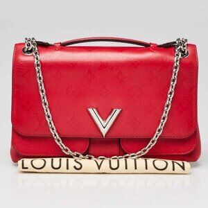 Louis Vuitton Rubis Monogram Leather Very Chain Bag